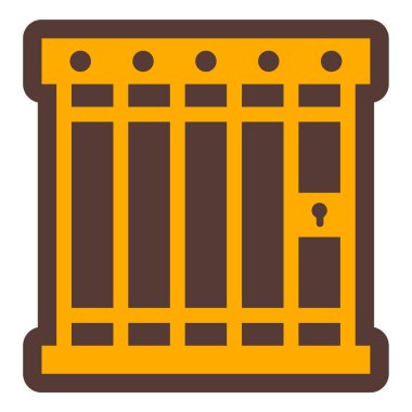 Bina. Web simgesi basit illüstrasyon