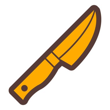 Bıçak. Web simgesi basit illüstrasyon