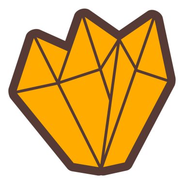 Elmas. Web simgesi basit illüstrasyon