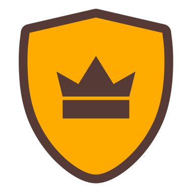 kalkan ikon vektör illüstrasyonu