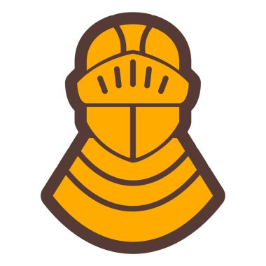 Web ve mobil uygulama tasarımınız için beyaz arkaplanda izole edilmiş kask simgesi vektörü, itfaiyeci logosu konsepti