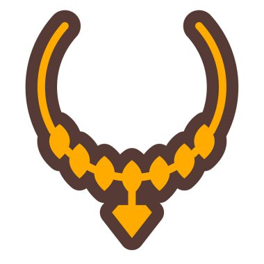 Kolye. Web simgesi basit illüstrasyon