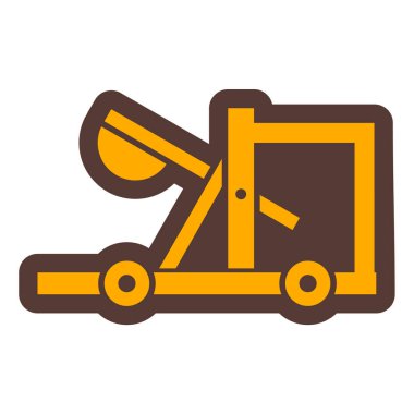 forklift. Web simgesi basit illüstrasyon