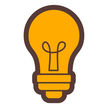 ampul simgesi vektör illüstrasyonu