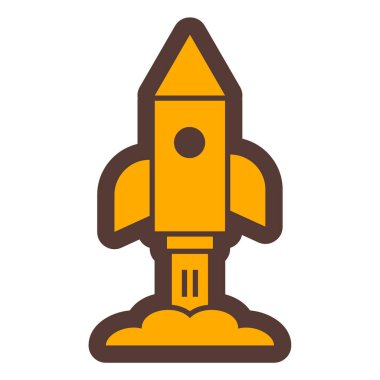 Roket fırlatıldı. Basit resimleme