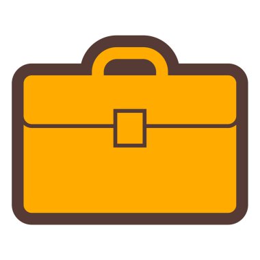 Çanta. Web simgesi basit illüstrasyon