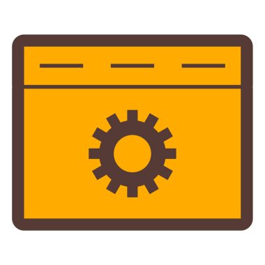 Ayarlama. Web simgesi basit illüstrasyon