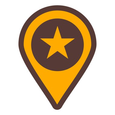 harita pin ikonu vektör illüstrasyonu