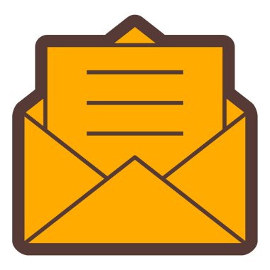 Zarf. Web simgesi basit illüstrasyon