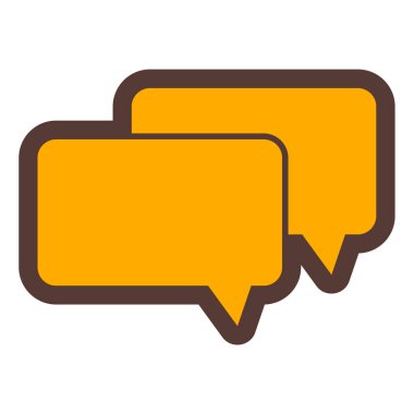 Konuş. Web simgesi basit illüstrasyon