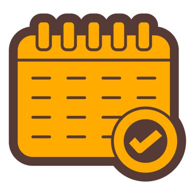 Takvim. Web simgesi basit illüstrasyon