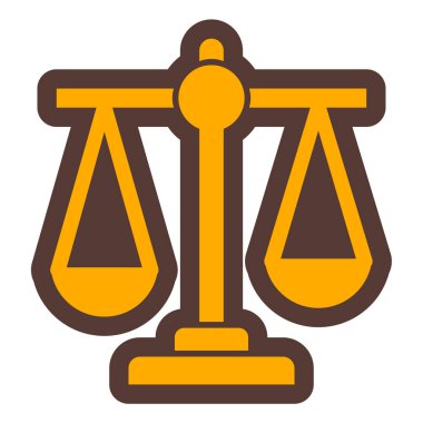 Hukuk ve adalet vektörü illüstrasyonu