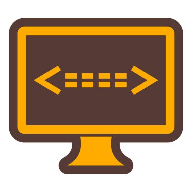 Bilgisayar ekranı. Web simgesi