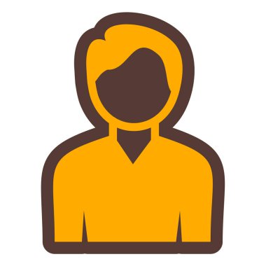 avatar. Web simgesi basit illüstrasyon