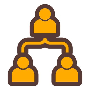 İnsanlar kabartma renk simgesini yönetir