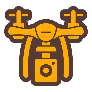 İHA simgesi, vektör illüstrasyonu