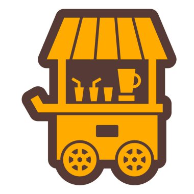 fast food depolama simgesi vektör çizimi tasarımı