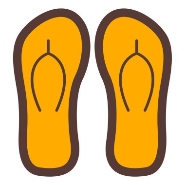 flip flops simge vektör illüstrasyonu