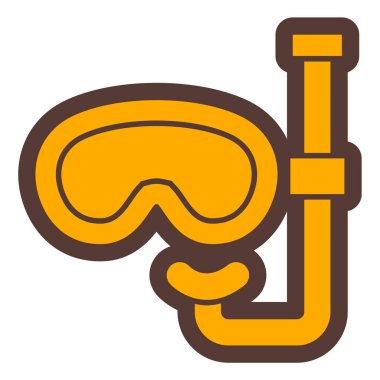 Scuba dalış maskesi vektör çizimi