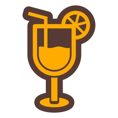 Kokteyl. Web simgesi basit tasarım