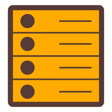 veritabanı. Web simgesi basit illüstrasyon