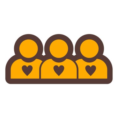 sevgi ve ilişki vektör simgesi.