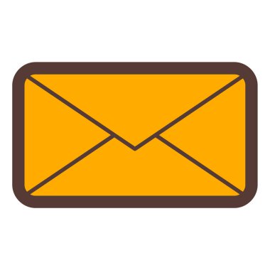 Mektup. Web simgesi basit illüstrasyon