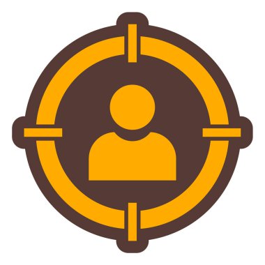 Hedef. Web simgesi basit illüstrasyon