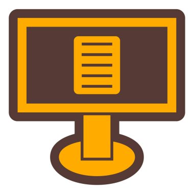 Bilgisayar monitörü. Web simgesi