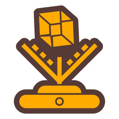 Kupa. Web simgesi basit illüstrasyon