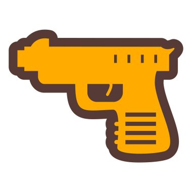 Silah. Web simgesi basit illüstrasyon