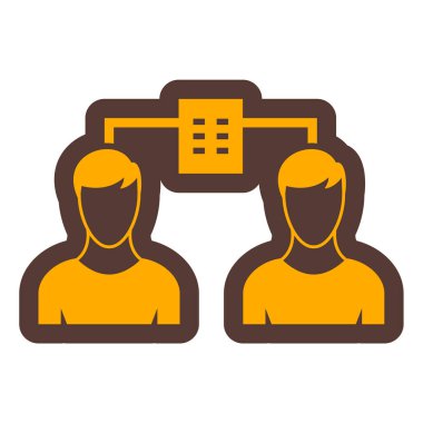 iş takımı simgesi vektör illüstrasyonu