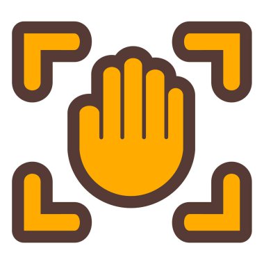 Elini ver. Web simgesi basit illüstrasyon