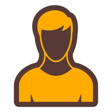 Adamım. Web simgesi basit illüstrasyon