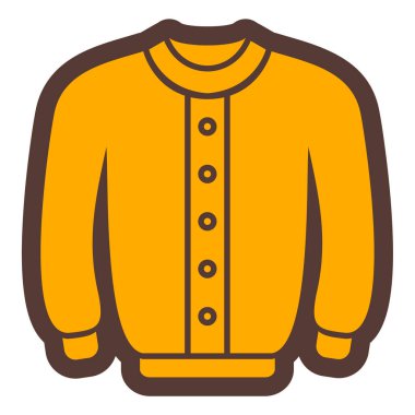 Ceket. Web simgesi basit illüstrasyon