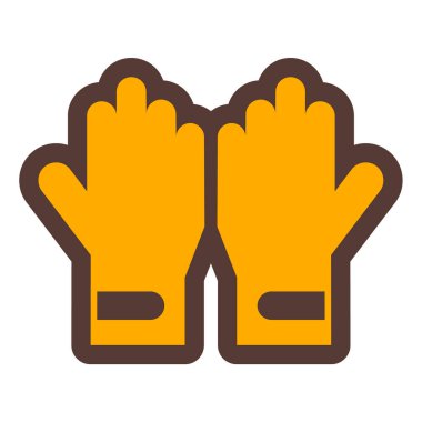 Eldiven. Web simgesi basit illüstrasyon