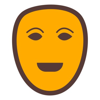 yüz maskesi simgesi, vektör illüstrasyonu