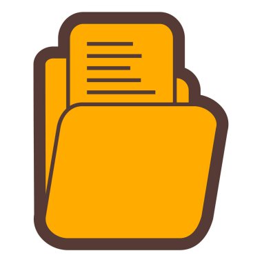 Belge. Web simgesi basit illüstrasyon