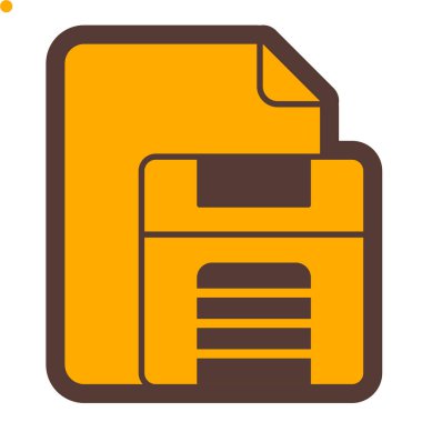 Dosya biçim simgesinin vektör illüstrasyonu