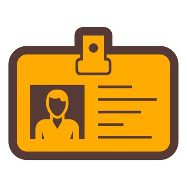 Kimlik kartı. Basit tasarım