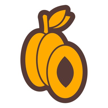 Tek bir karikatür balkabağının vektör çizimi