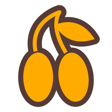 Meyve. Web simgesi basit illüstrasyon