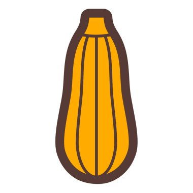 balkabağı ikonu. beyaz arkaplanda izole edilmiş web tasarımı için sebze vektör çizimi karikatürü