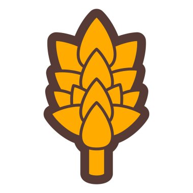 Bir nilüfer ikonunun vektör çizimi