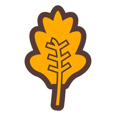 Akçaağaç ikon vektörü bırakır. İnce çizgi işareti. izole edilmiş sınır sembolü çizimi