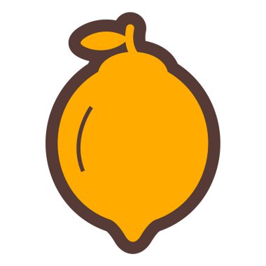 Papaya meyve ikonu. Ağ için armut vektör simgelerinin basit çizimi