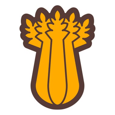 Çizgi film yaprağının vektör çizimi