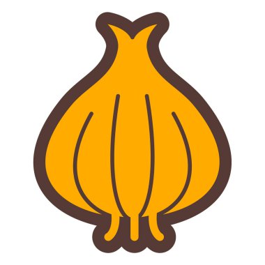 Soğan. Web simgesi basit illüstrasyon