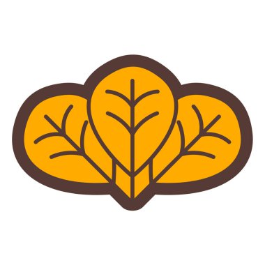 Yaprak. Web simgesi basit tasarım