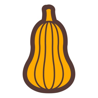 Balkabağım. Web simgesi basit illüstrasyon